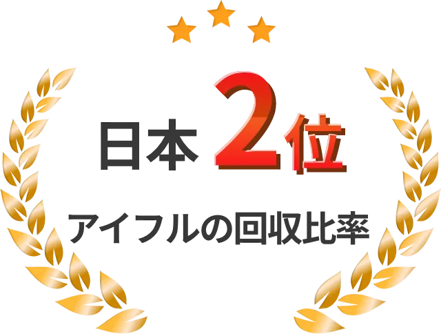 日本2位 アイフルの回収比率